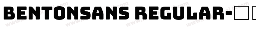 bentonsans regular字体转换